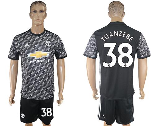 Manchester United #38 Tuanzebe Black Soccer Club Jersey - Click Image to Close